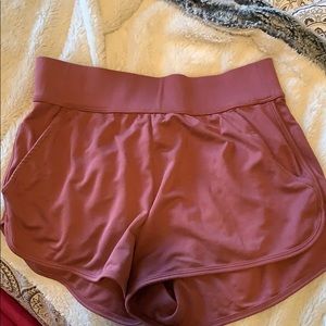 FABLETICS pink track shorts